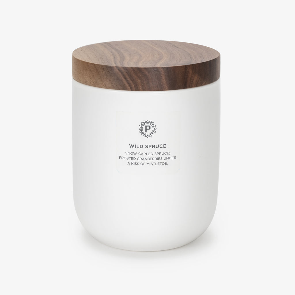 Wild Spruce Ceramic Candle - Spruce & Cranberry Scented | Penrose