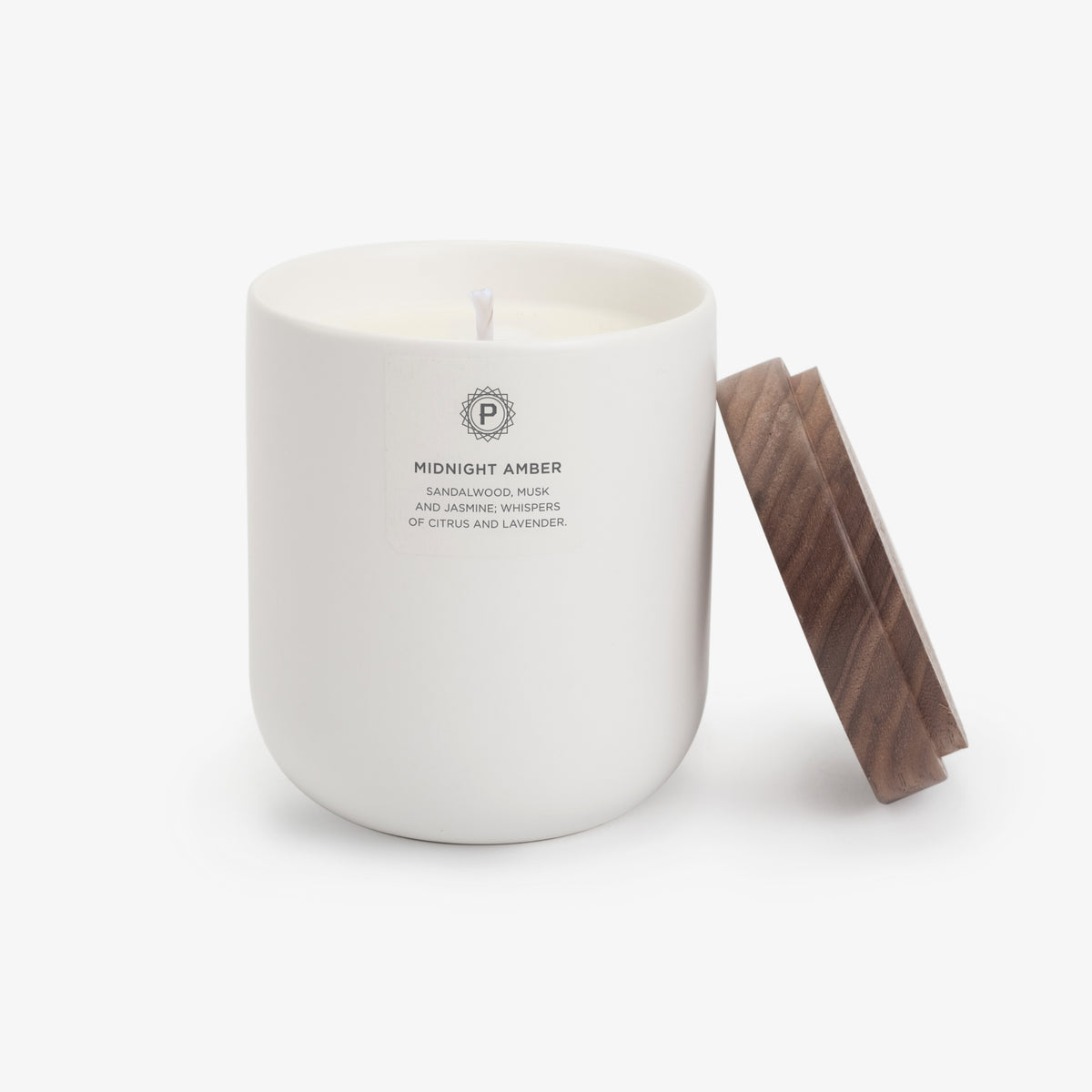 Midnight Amber Ceramic Candle