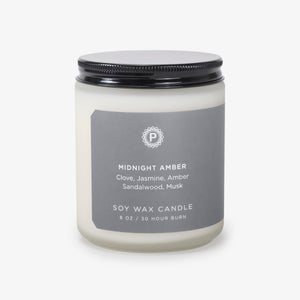 Penrose Basics: Midnight Amber Soy Candle